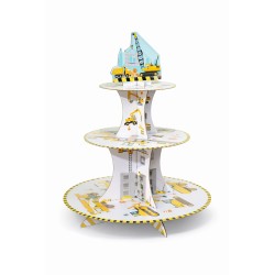 Patera Koparka 3‑poziomowa na babeczki i słodkości