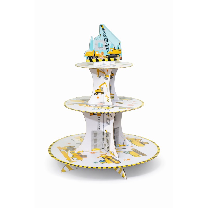 Patera Koparka 3‑poziomowa na babeczki i słodkości