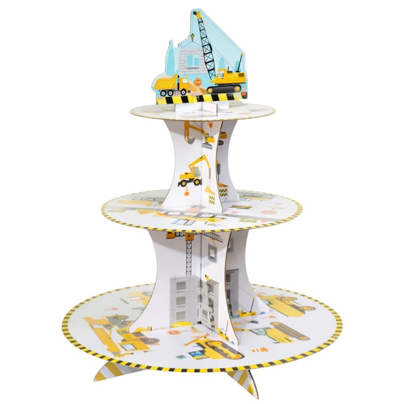 Patera Koparka 3‑poziomowa na babeczki i słodkości