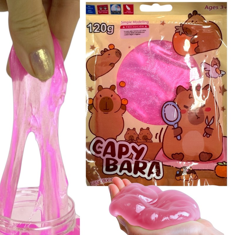 Slime saszetka kapibara 1 szt. 120 g kryształowy clay