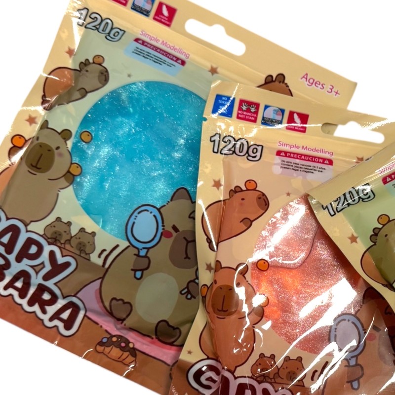 Slime saszetka kapibara 1 szt. 120 g kryształowy clay
