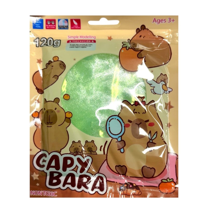Slime saszetka kapibara 1 szt. 120 g kryształowy clay