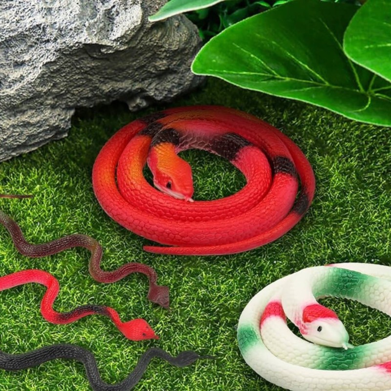 Gniotek sensoryczny wąż gumowy 120 cm x1 realistyczna zabawka