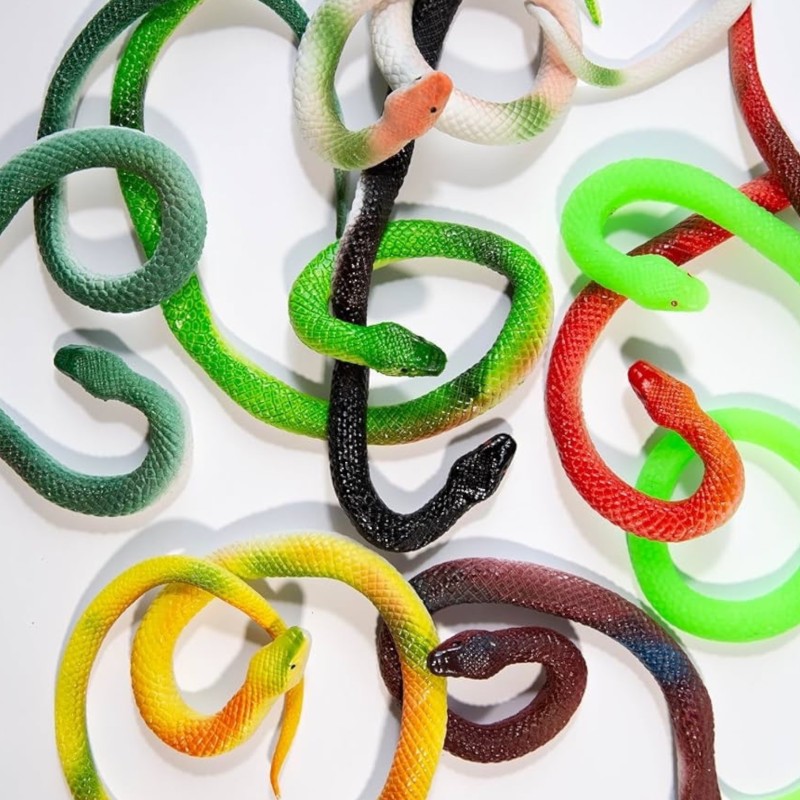 Gniotek sensoryczny wąż gumowy 120 cm x1 realistyczna zabawka