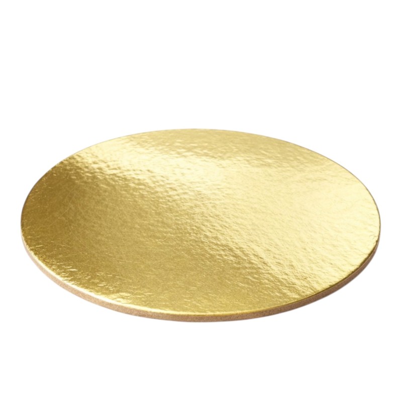 Złoty podkład pod tort sztywny 16,5 cm patera cukiernicza 4 szt.