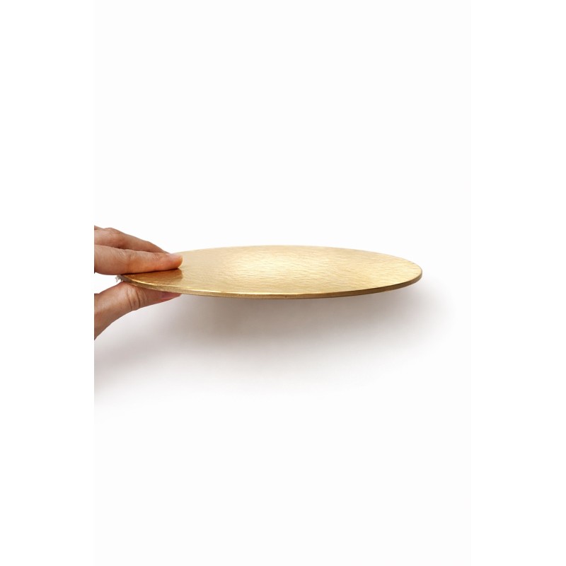 Złoty podkład pod tort 20 cm sztywny patera cukiernicza 2 szt