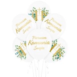 Balony komunijne IHS...