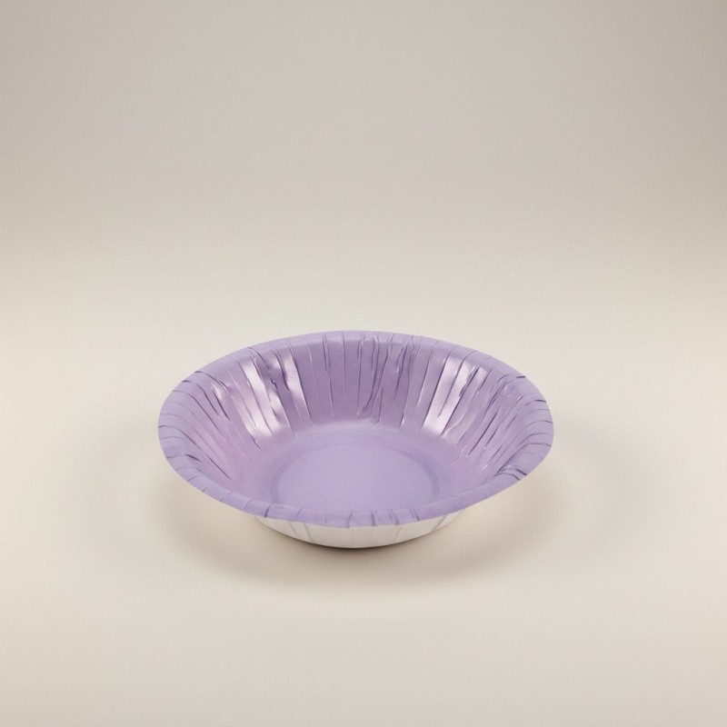 Miseczki papierowe głębokie fioletowe 18 cm 6 sztuk