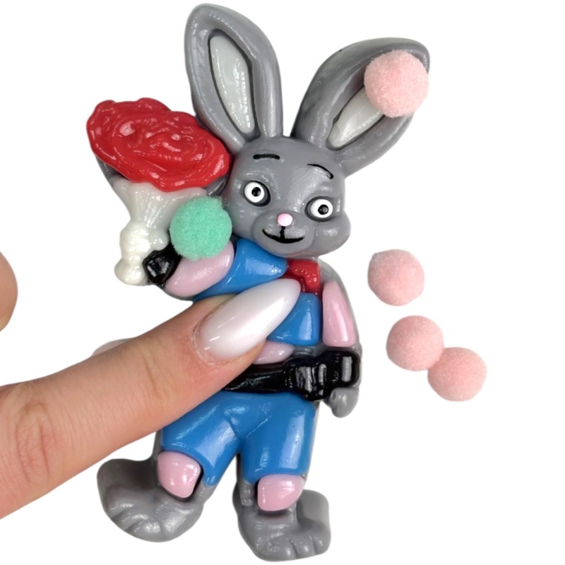 Gniotek antystresowy Nick lisek i Judy zajączek zestaw 2 sztuki