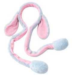 Opaska królicze ruchome uszy pastelowe kigurumi 1 szt.