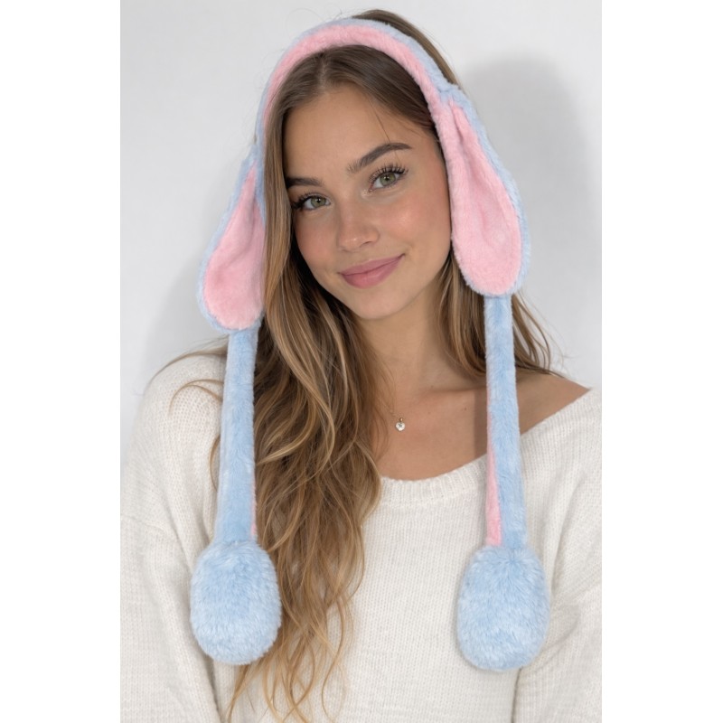 Opaska królicze ruchome uszy pastelowe kigurumi 1 szt.