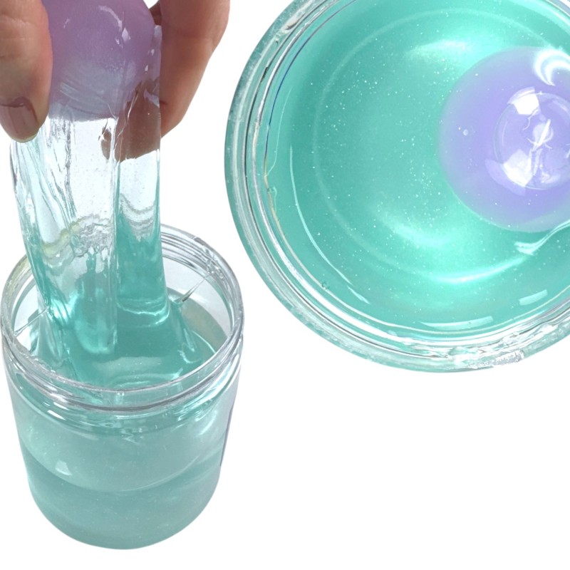 Slime uciekający w słoiku z kulką galaktyczną 1 szt.