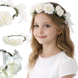 Wianek opaska na głowę Pani Wiosna Elf Wróżka polne kwiaty