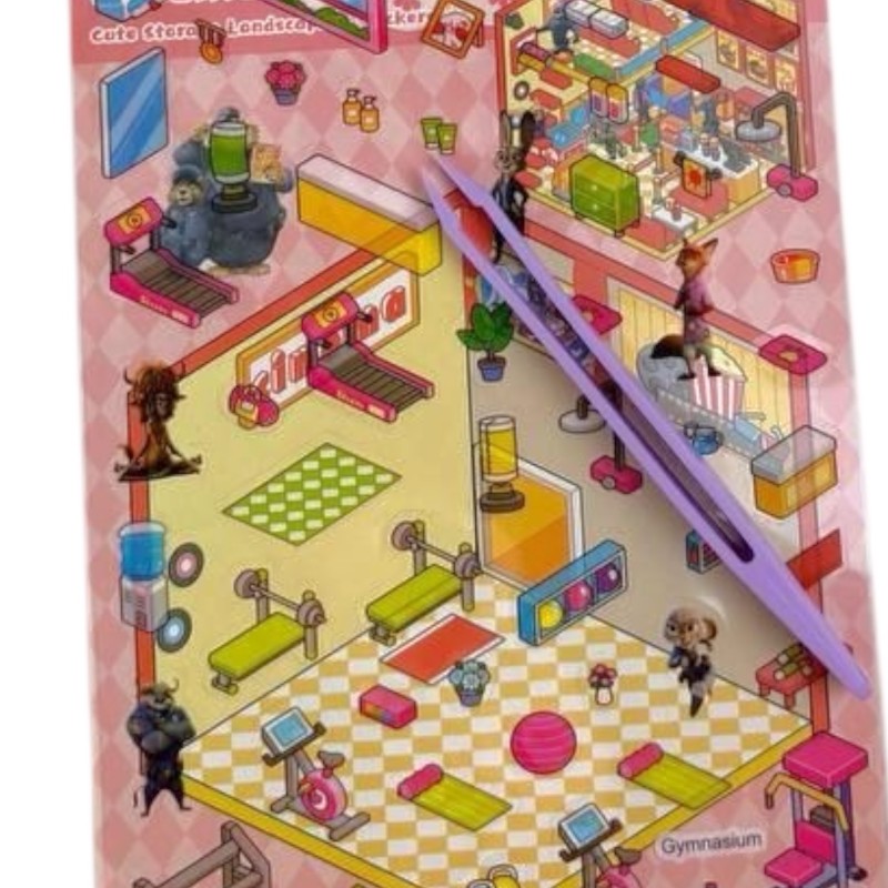 Wyklejanka Układanka z naklejkami 5D roombox Zootopia Scenki Domki 8 scen