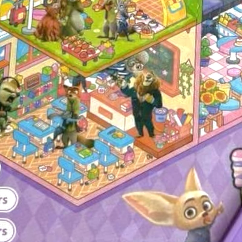 Wyklejanka Układanka z naklejkami 5D roombox Zootopia Scenki Domki 8 scen