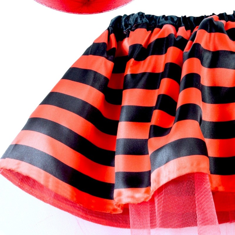 Strój biedronka dla dzieci 2 el. spódniczka satynowa z opaską