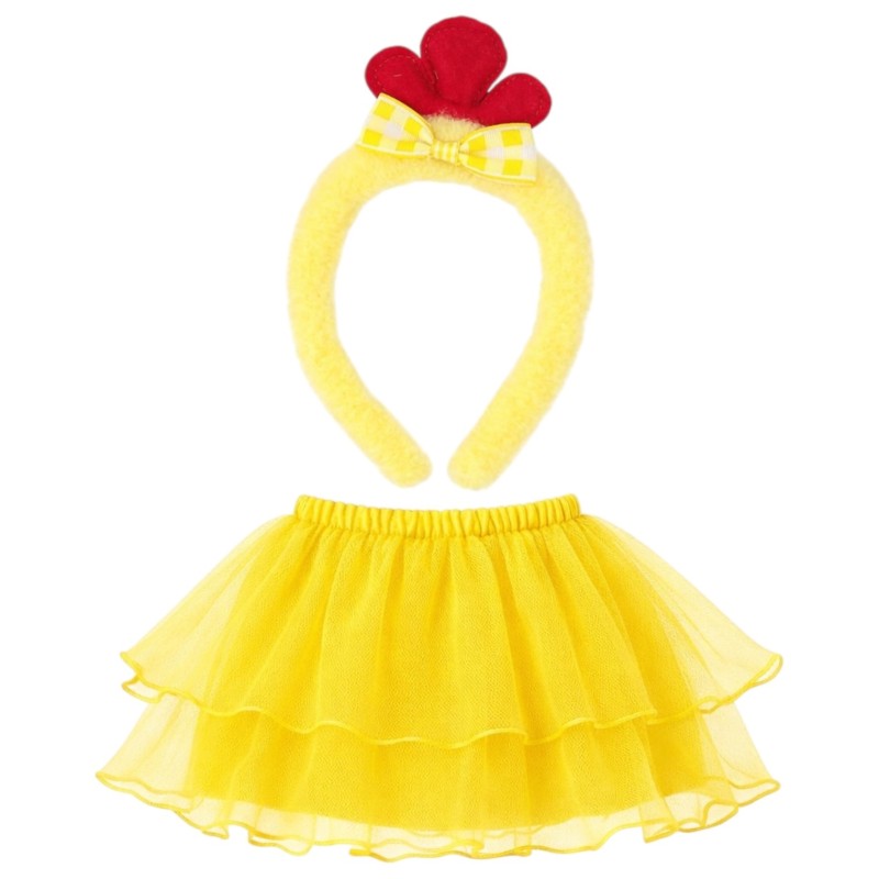 Strój wielkanocny kurczak dla dziewczynki 2 el. spódniczka tutu i opaska