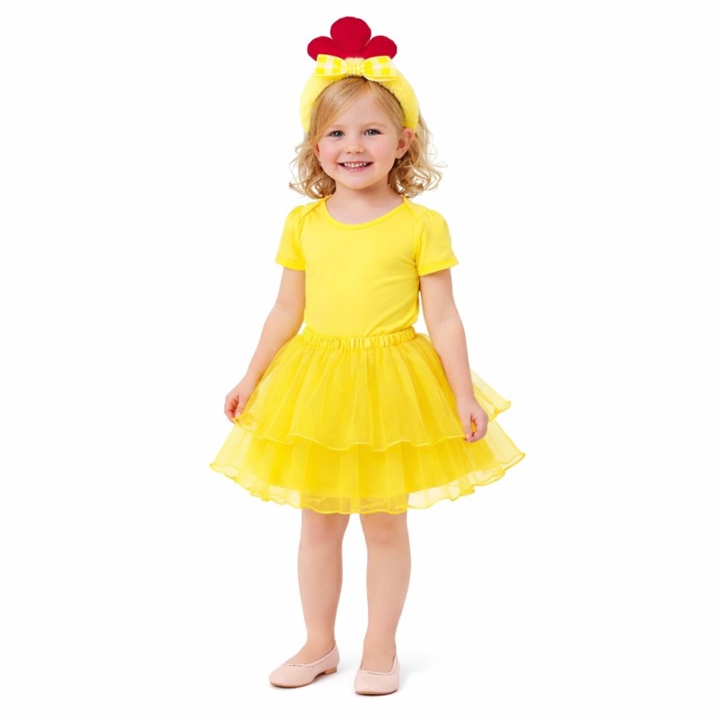 Strój wielkanocny kurczak dla dziewczynki 2 el. spódniczka tutu i opaska