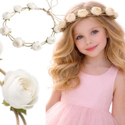 Wianek boho z piwonii na...