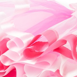 Różowy kwiecisty zestaw tutu z wiankiem i kryształkami Pani Wiosna 3 el.