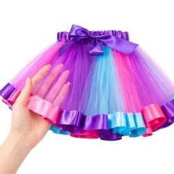 Zestaw tutu Pani Wiosna z wiankiem kwiatowym i kryształkami 3 el.