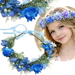 Wianek kwiatowy boho ombre...