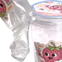 Slime pachnący truskawkowy 3 szt transparentny 250 ml