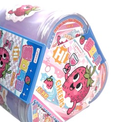 Slime pachnący truskawkowy 3 szt transparentny 250 ml