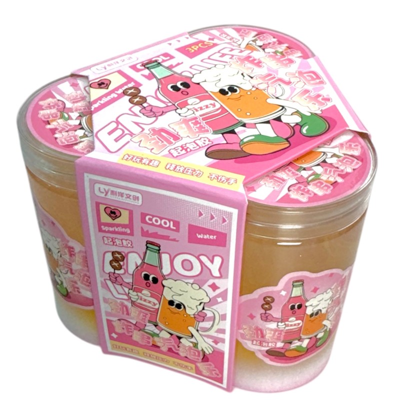 Slime pachnący kawaii zestaw 3x250 ml w słoiczkach