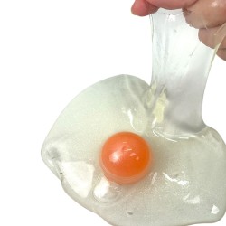 Slime transparentny w słoiku z kulką 1 szt. mega stretch