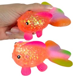 Gniotek ryba gel brokatowy slow rising 10 cm 1 sztuka