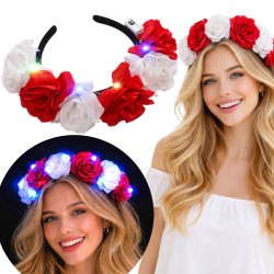 Opaska wianek kibica LED...