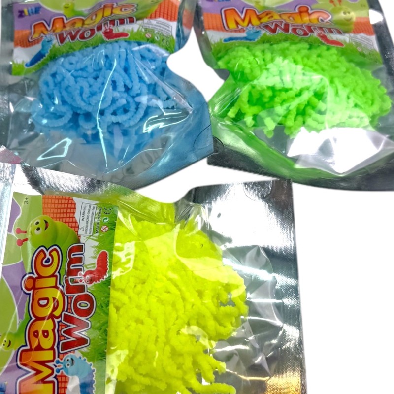 Neonowe Robaczki Sensoryczne Squeeze Toy 1 szt.