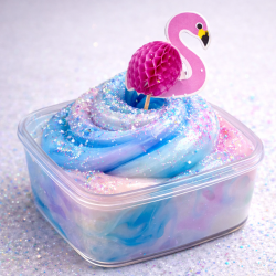 Zestaw sensoryczny slime pudding z miseczką, posypką i dekorami