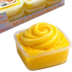 Zestaw sensoryczny slime pudding ananas z miseczką i dekorami