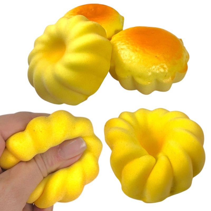 Gniotki Squishy maślane pachnące ciasteczka slow rising zestaw 6 szt.