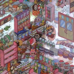 Wyklejanka antystresowa Domki Scenki 5D RoomBox Labu 360 naklejek 6 scen