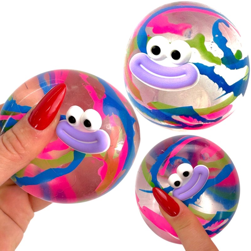 Gniotek antystresowy kulka buźka wolno odkształcająca się