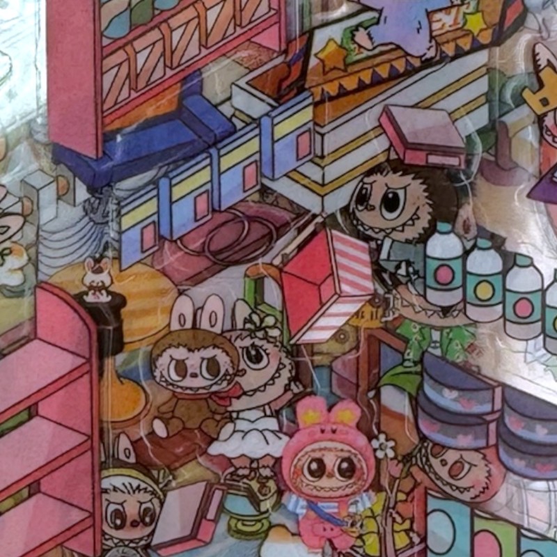 Zestaw kreatywny Domki – scenki z naklejkami mozaikowymi