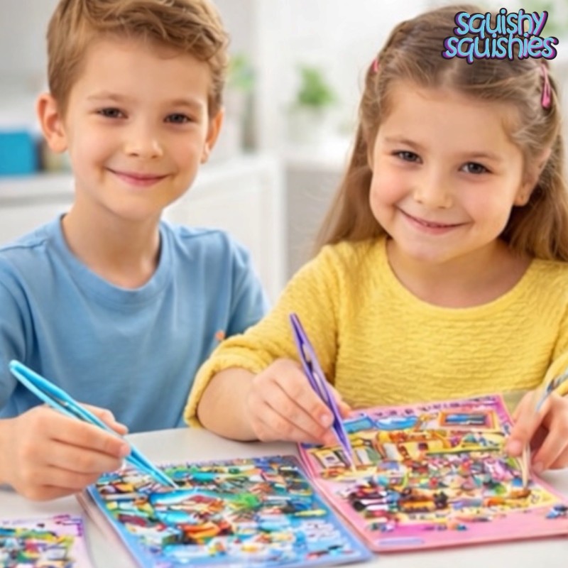 Zestaw kreatywny Domki – scenki z naklejkami mozaikowymi