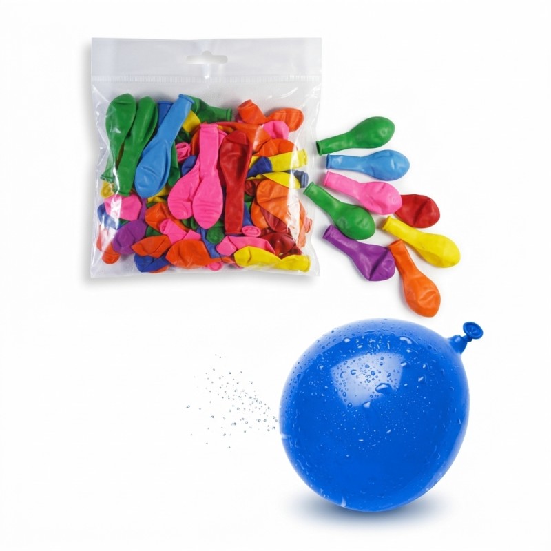 Balony na wodę mix kolorów 100 szt