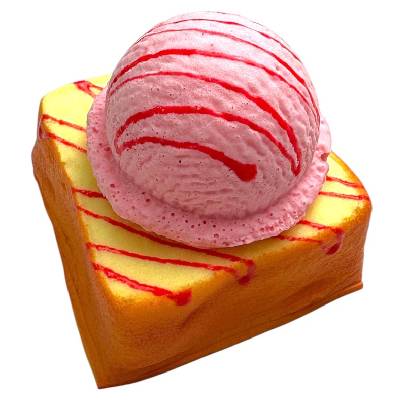 Squishy gniotek Slow Rising pachnące ciastko z lodami 7x7 cm