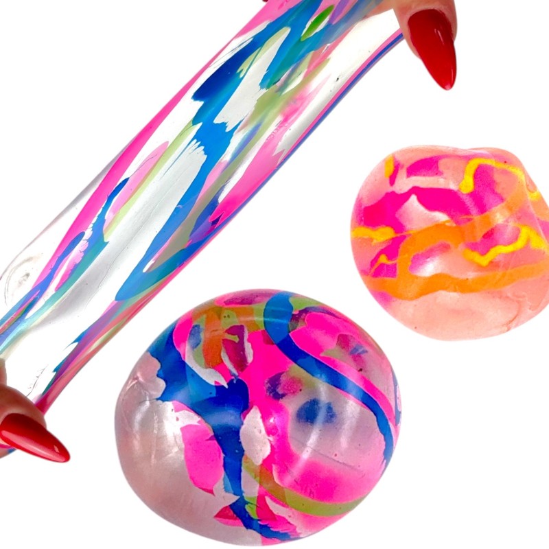 Gniotek antystresowy kulka buźka wolno odkształcająca się