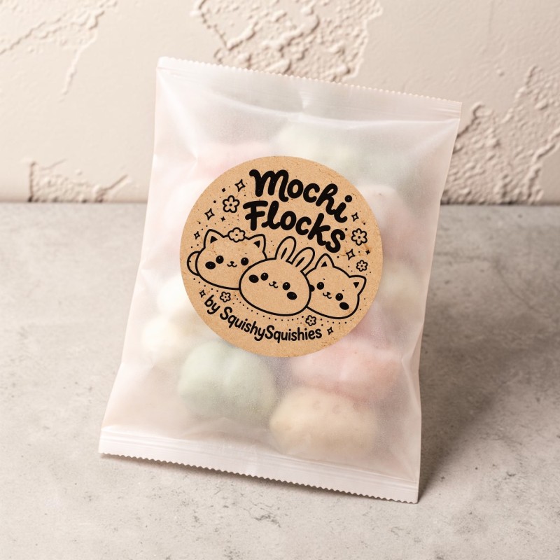 Milutkie figurki gniotki Mochi Flocks kawaii zwierzaczki