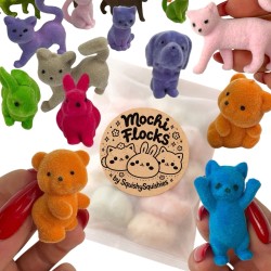 Milutkie figurki gniotki Mochi Flocks kawaii zwierzaczki