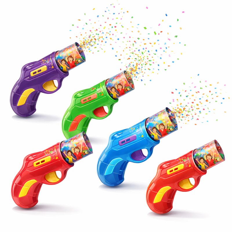 Balonowy wyrzutnik konfetti pistolet