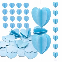 Girlanda papierowa 3D serca...