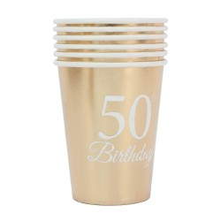 Kubeczki papierowe złote 50...