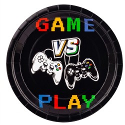Talerzyki papierowe Game vs...