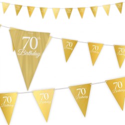 Złota girlanda flagi 70...